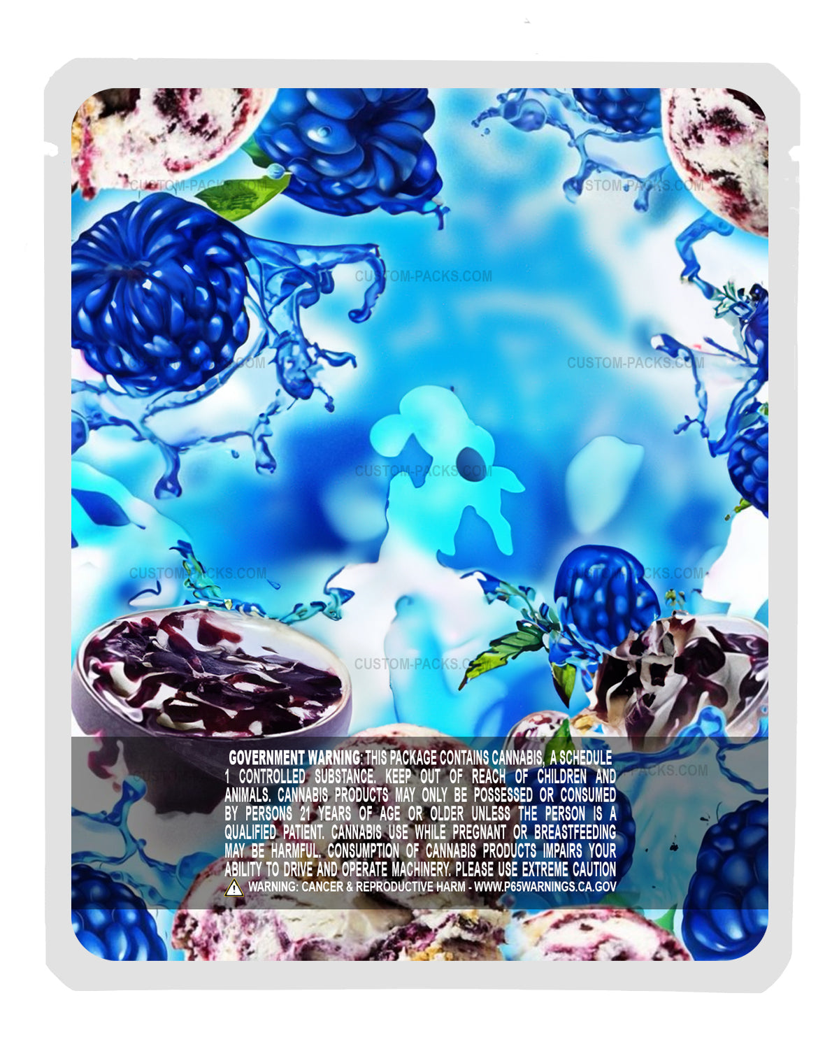 Blue Razz Sundae back