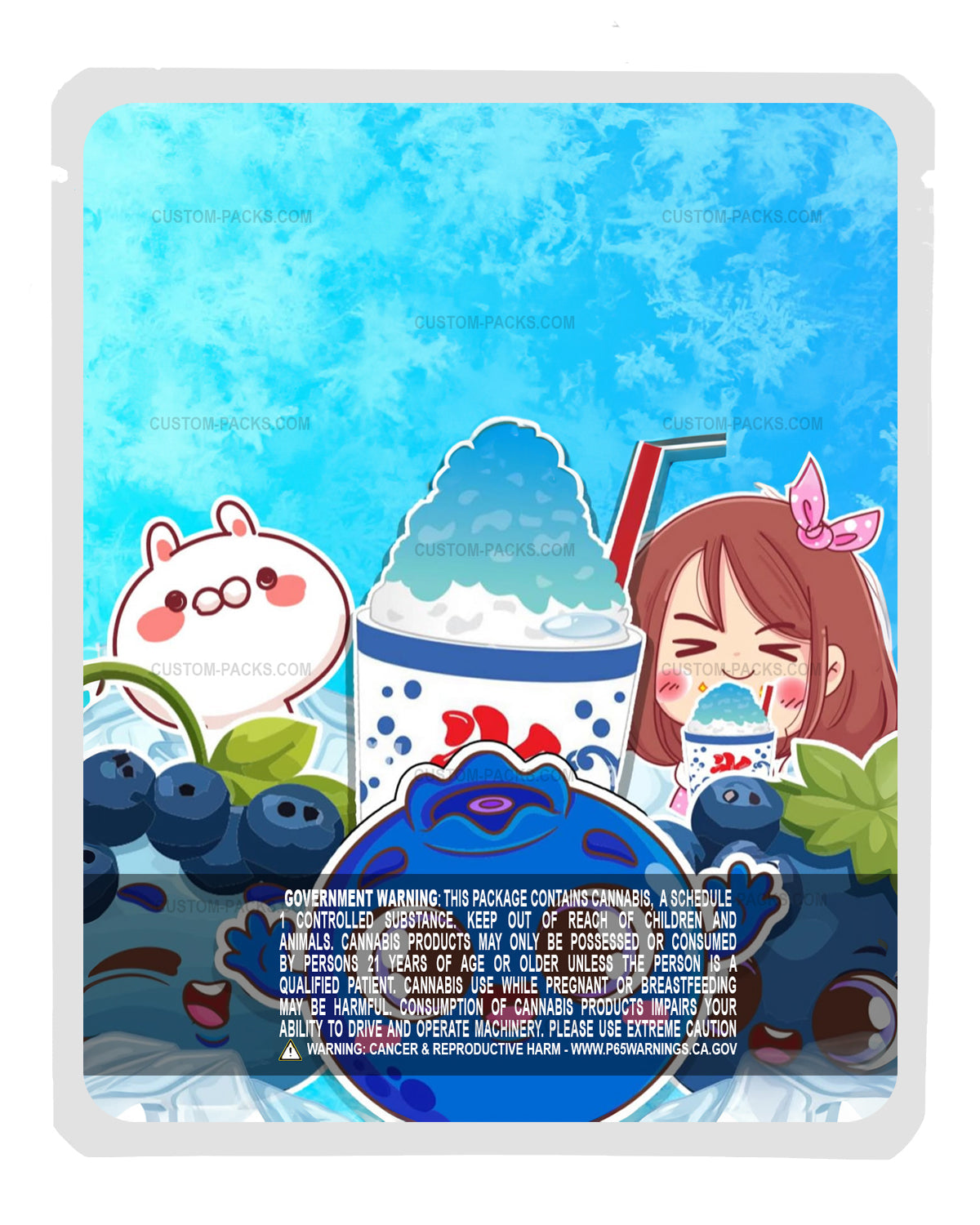 Blueberry Ice Raspados back