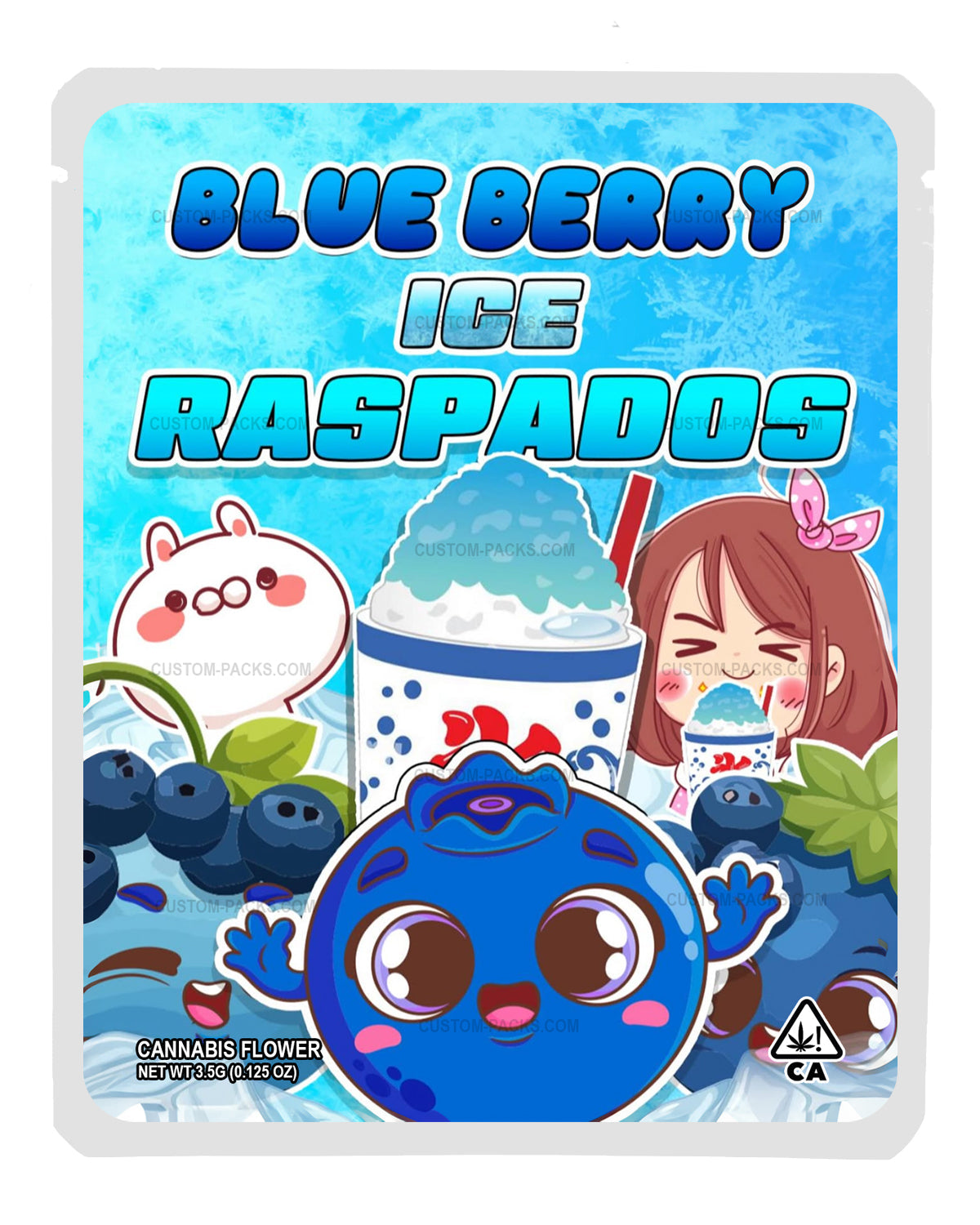 Blueberry Ice Raspados front