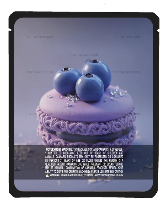 Blueberry Lavender Macaron back