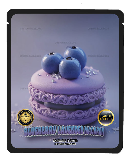 Blueberry Lavender Macaron front
