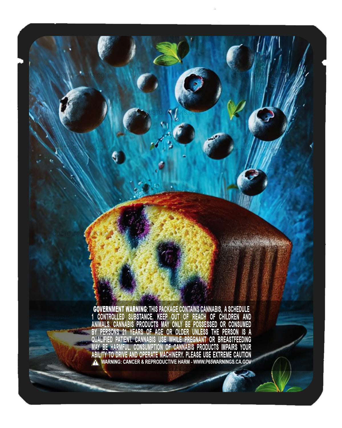 Blueberry Poundcake back