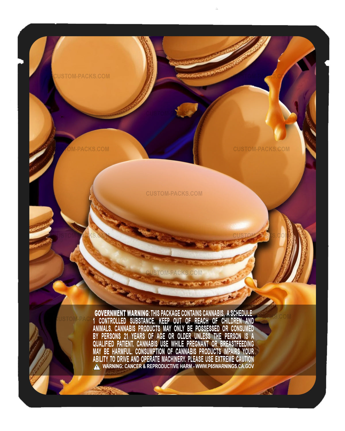Caramel Macaroon back