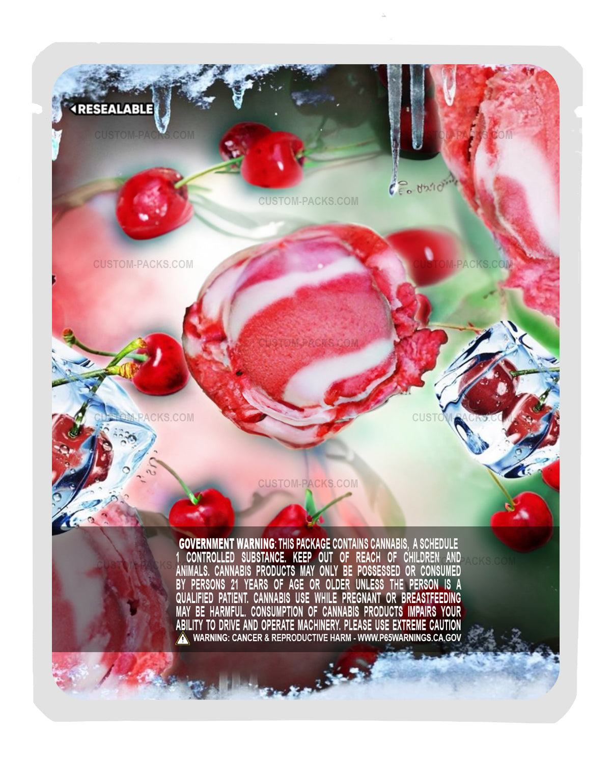 Cherry Italian Ice back