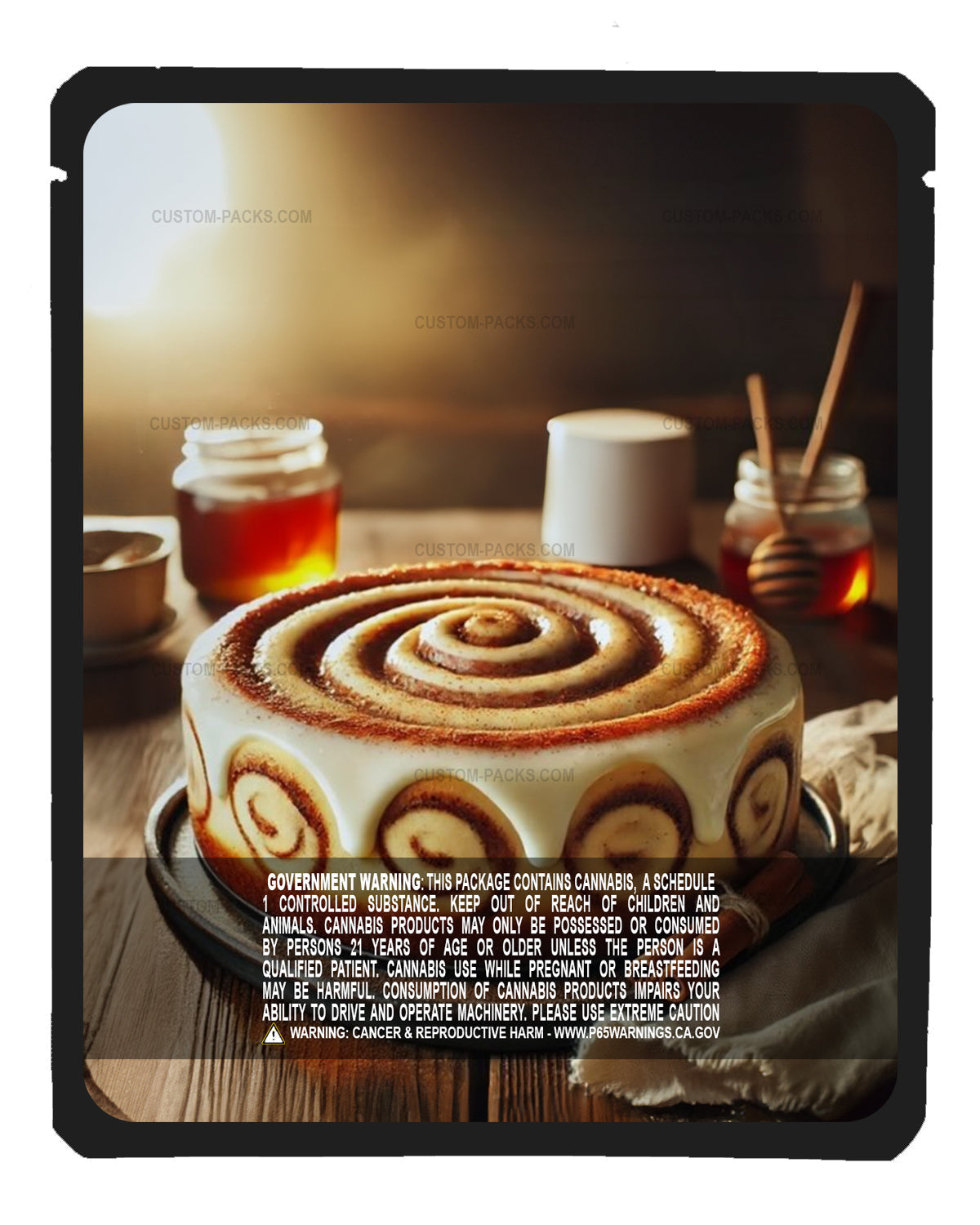 Cinnamon Roll Cheesecake back