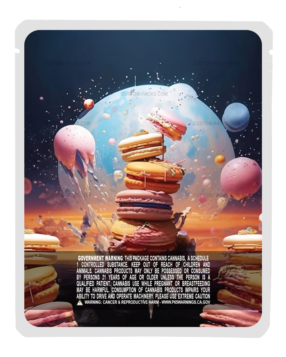 Cotton Candy Macaroon back