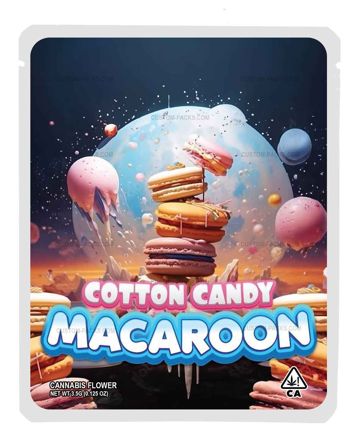 Cotton Candy Macaroon front