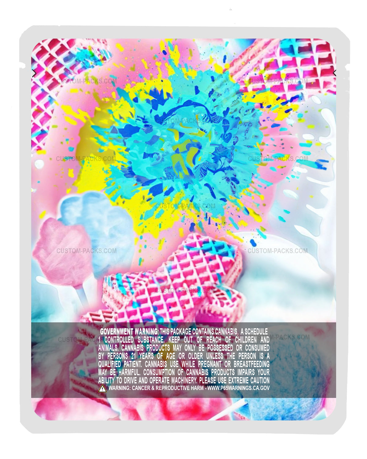 Cotton Candy Waferz back