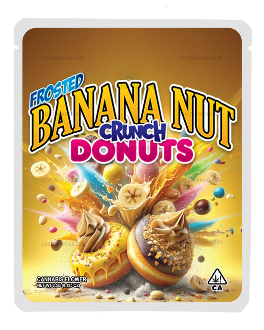 Frosted Banana Nut Crunch Donuts front