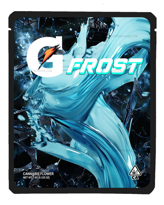 G Frost Customizable 3.5g Mylar Bags