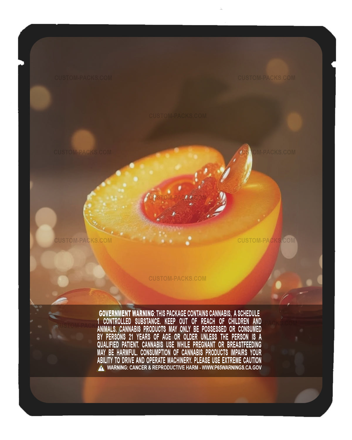 Golden Peach Reverie back