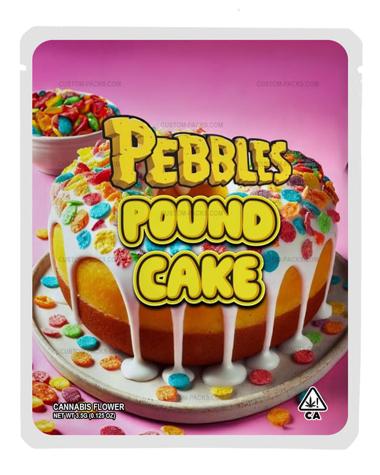 Pebbles Pound Cake front