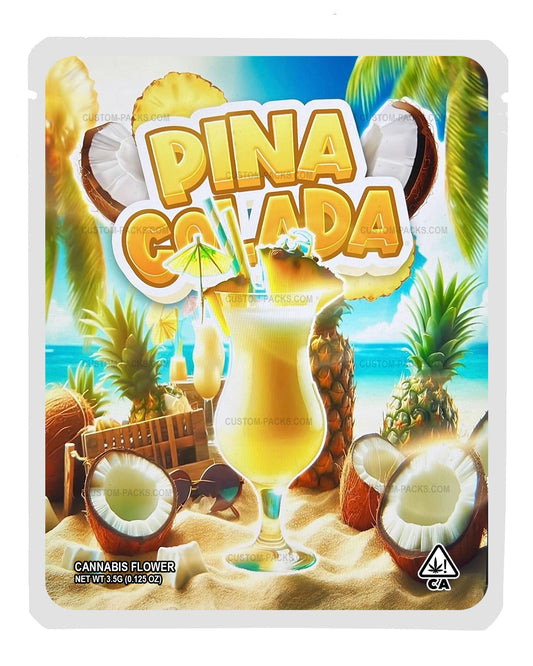 Pina Colada Customizable 3.5g Mylar Bags