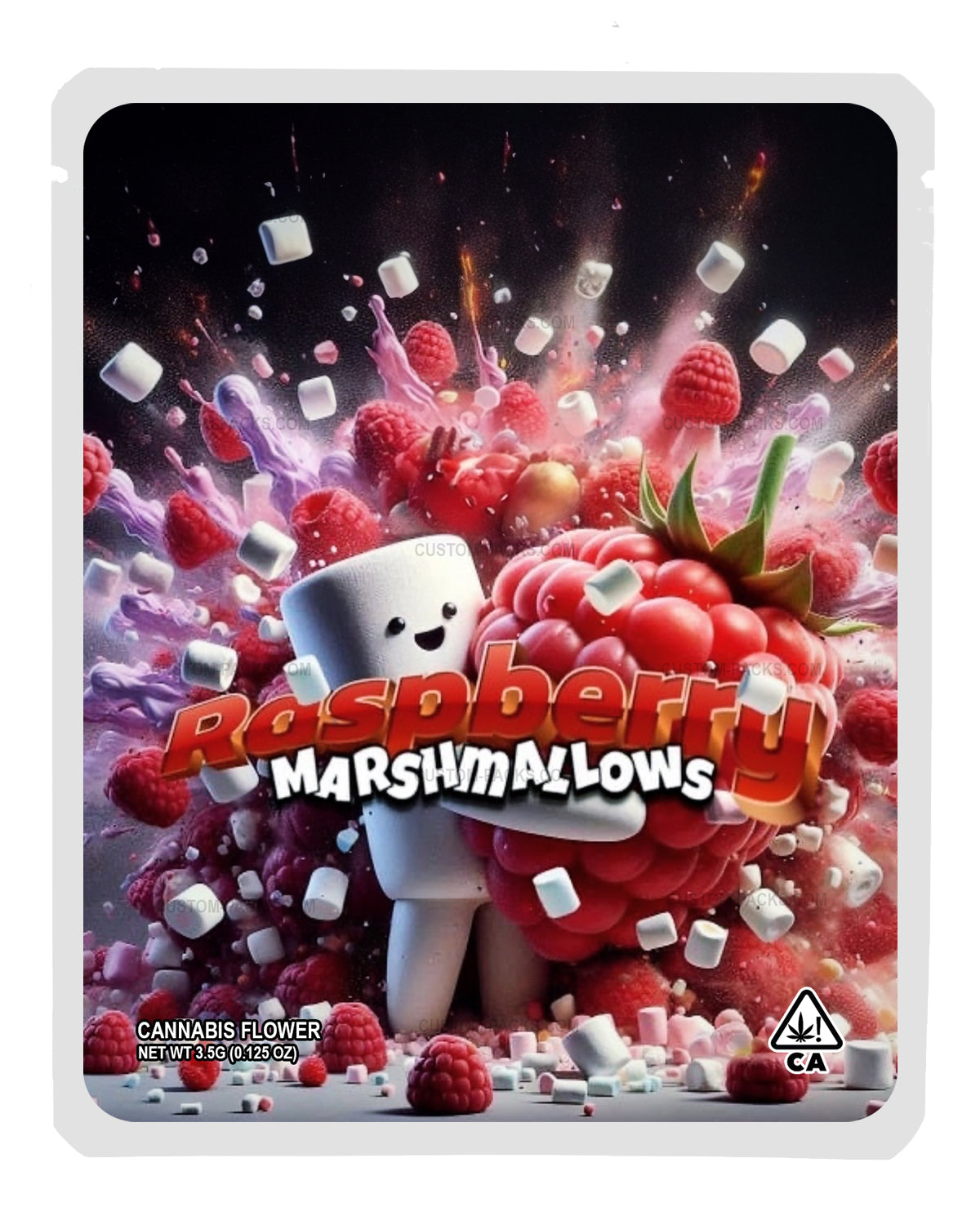Raspberry Marshmallows front