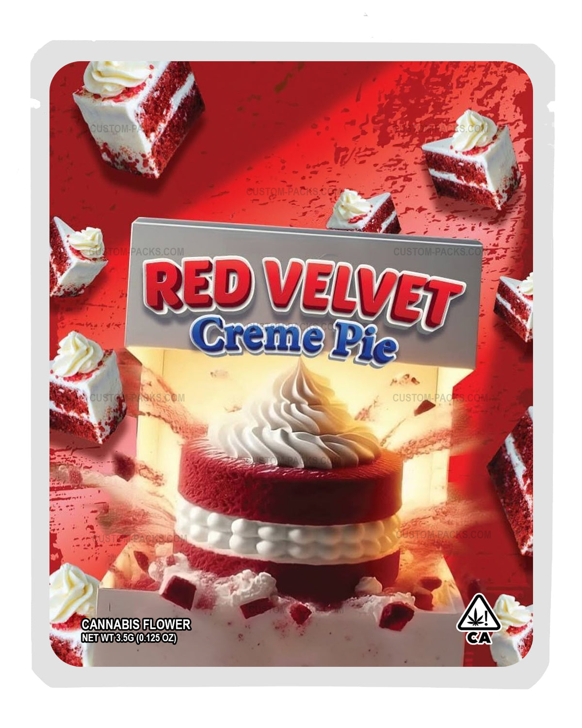 Red Velvet Creme Pie front