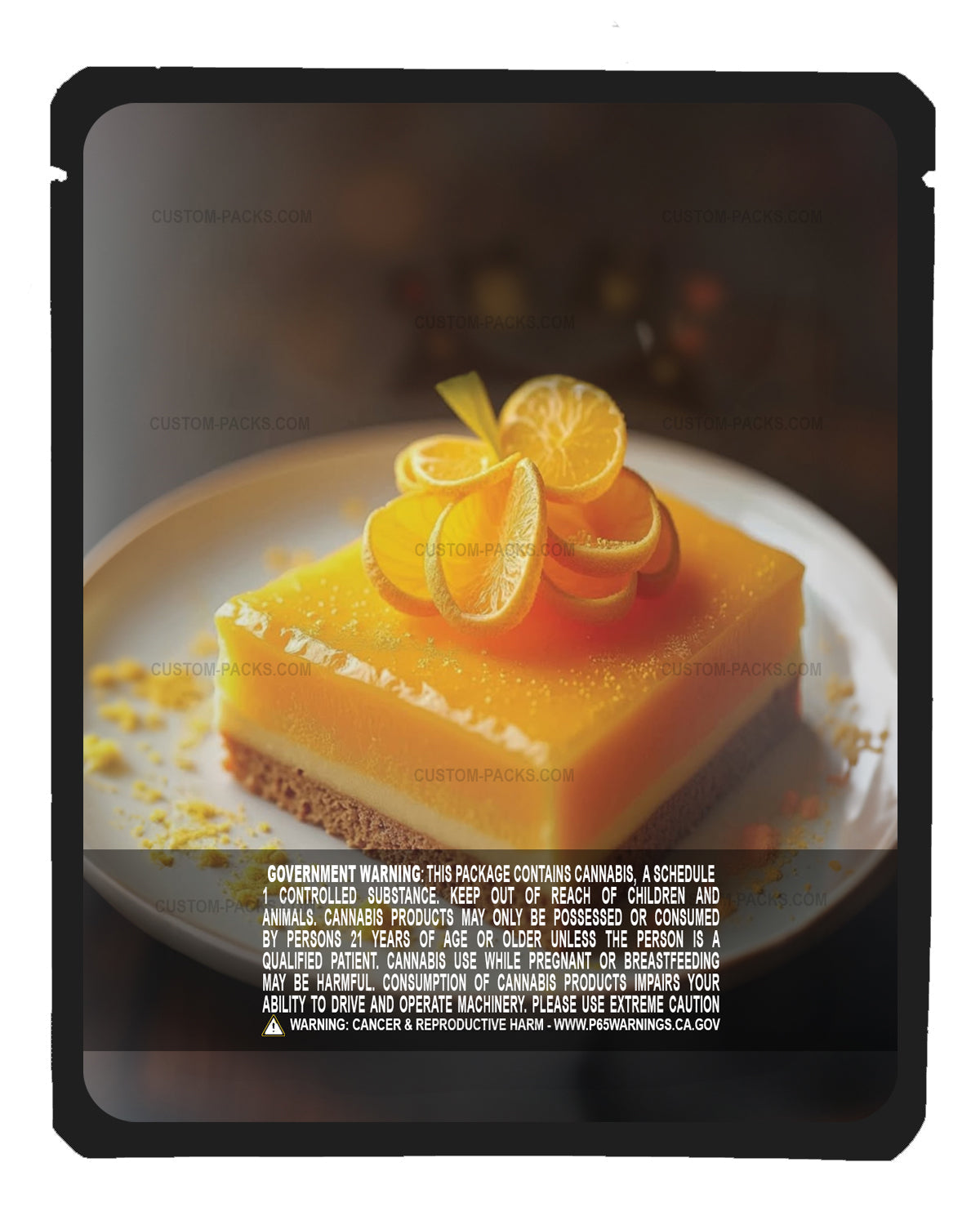 Saffron Infused Citrus Tart back