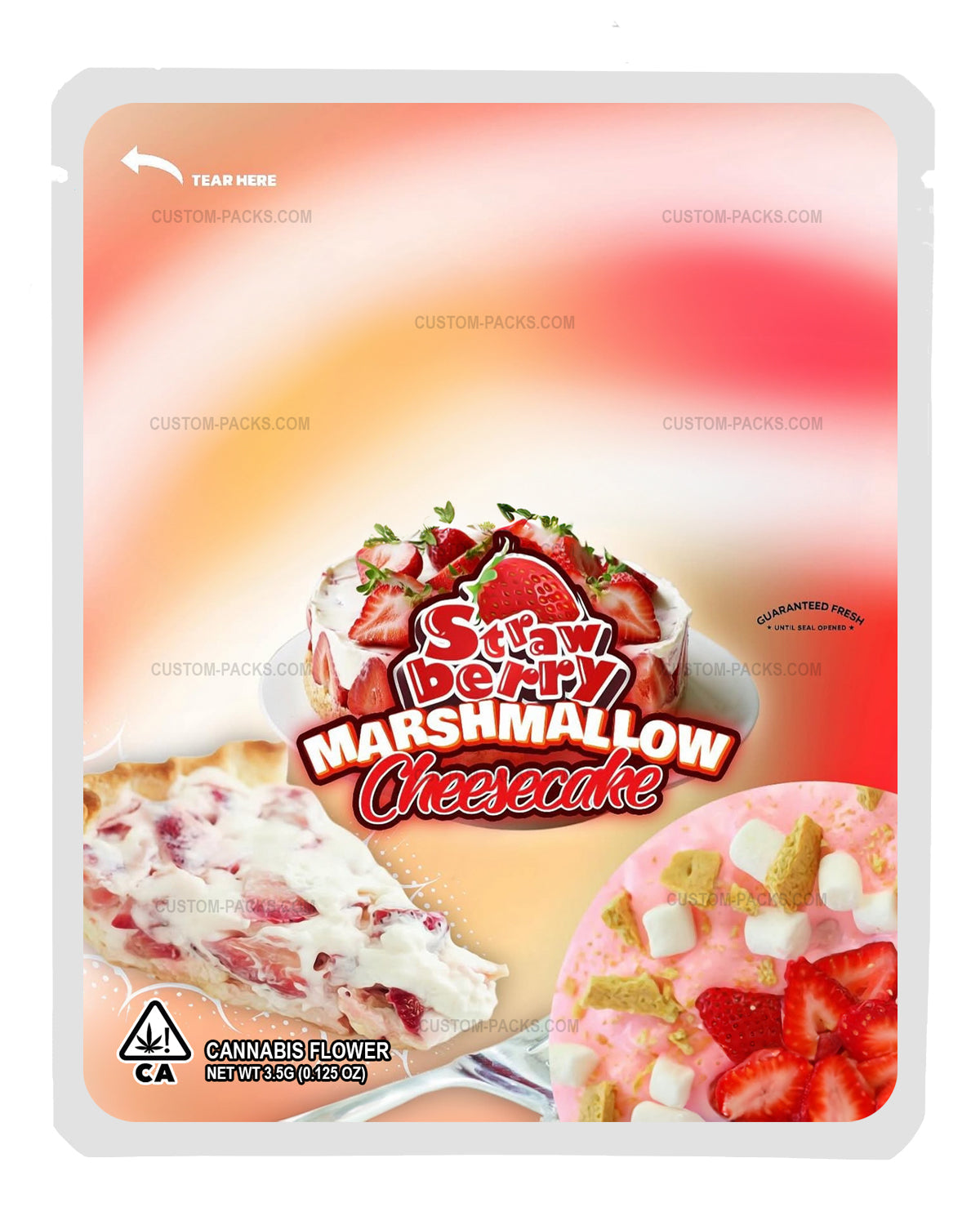 Strawberry Marshmallow Cake front