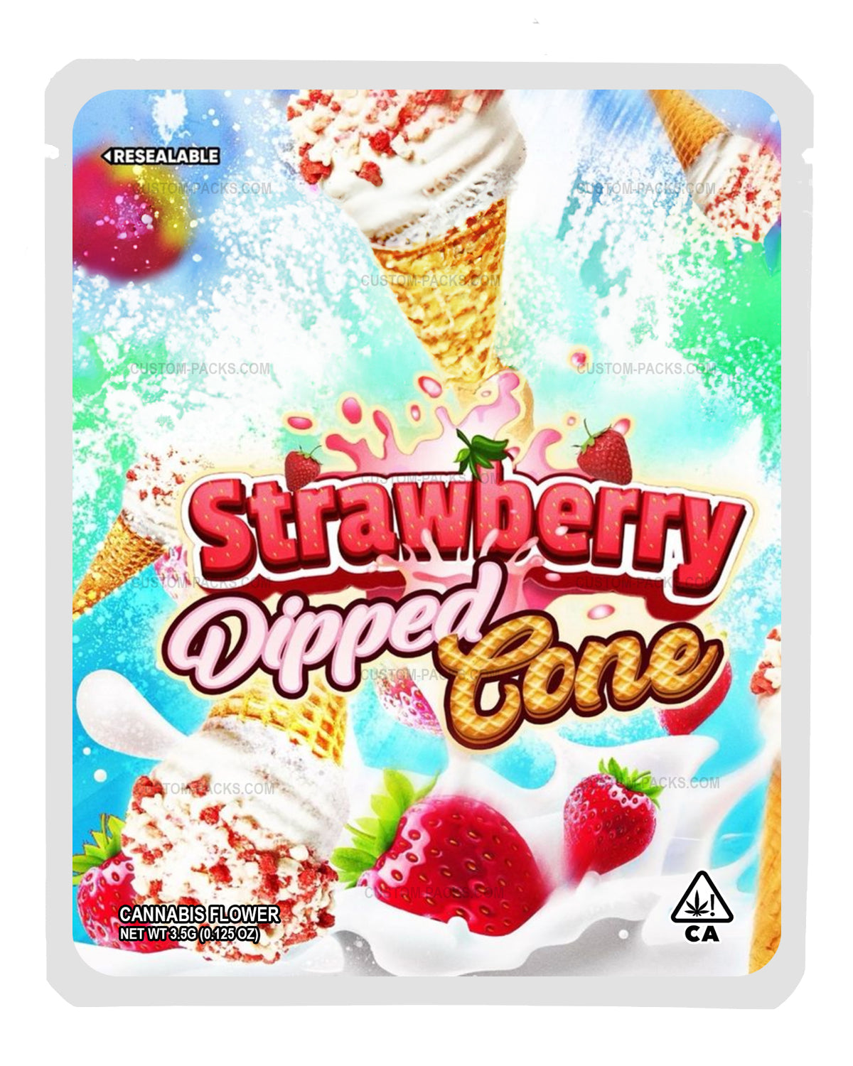 Strawberry Dipped Cone front