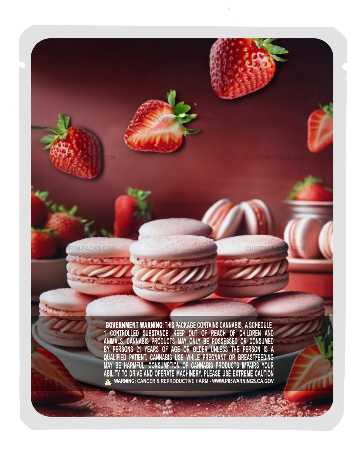 Strawberry Macarons back