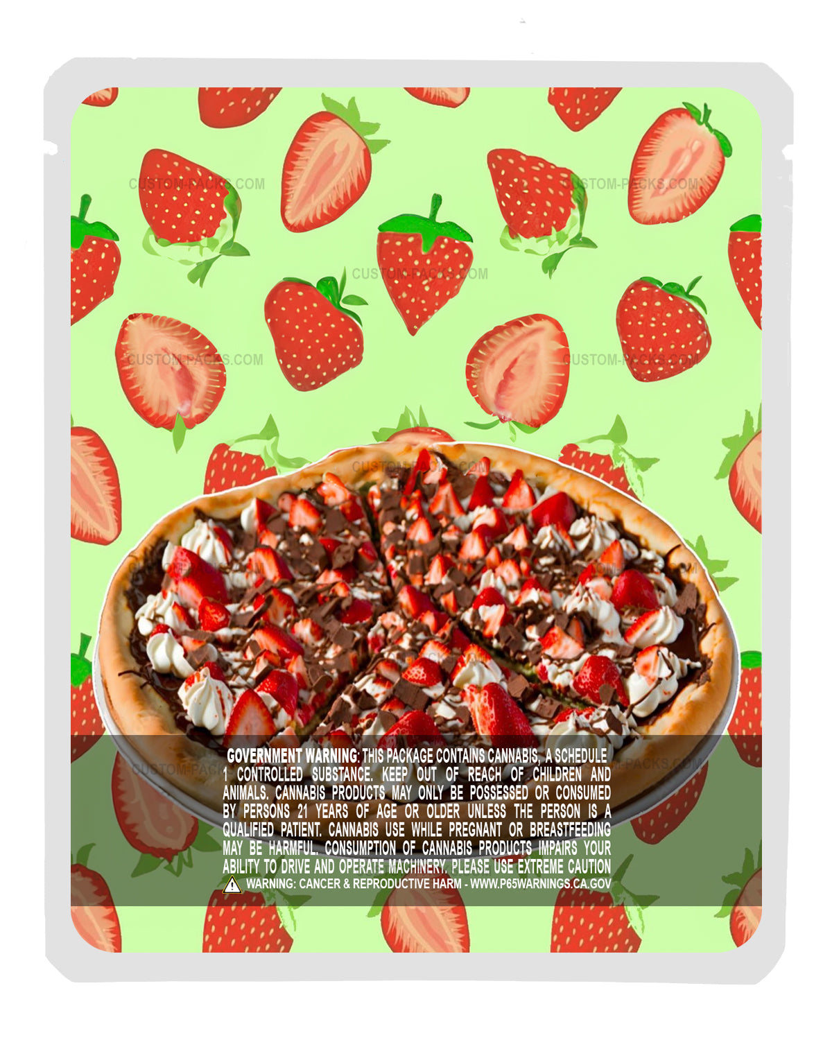 Strawberry Nutella Pizza back