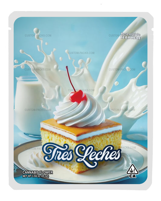 Tres Leches Customizable 3.5g Mylar Bags