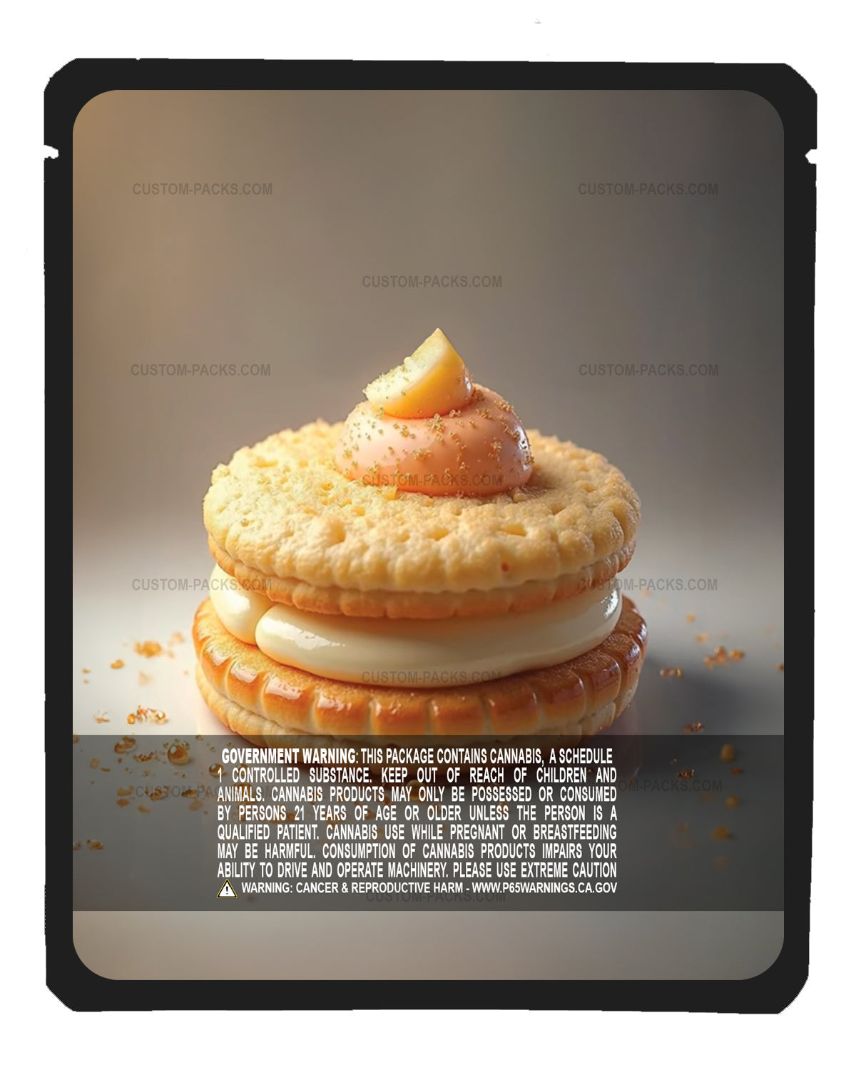 Vanilla Gas Biscuit back