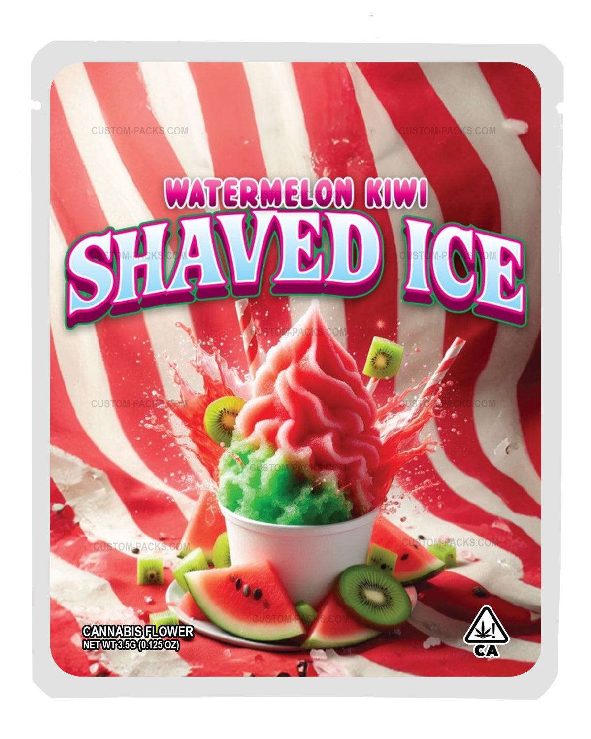 Watermelon Kiwi Shaved Ice front
