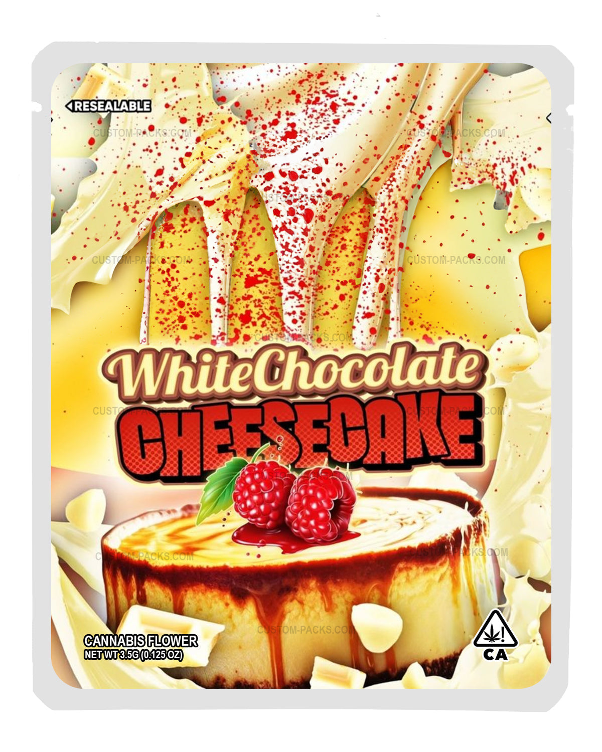 White Chocolate Cheesecake front