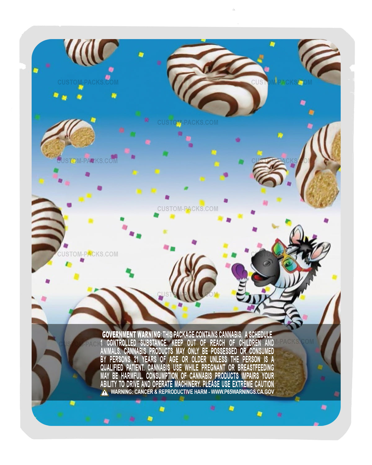 Zebra Mini Donuts back