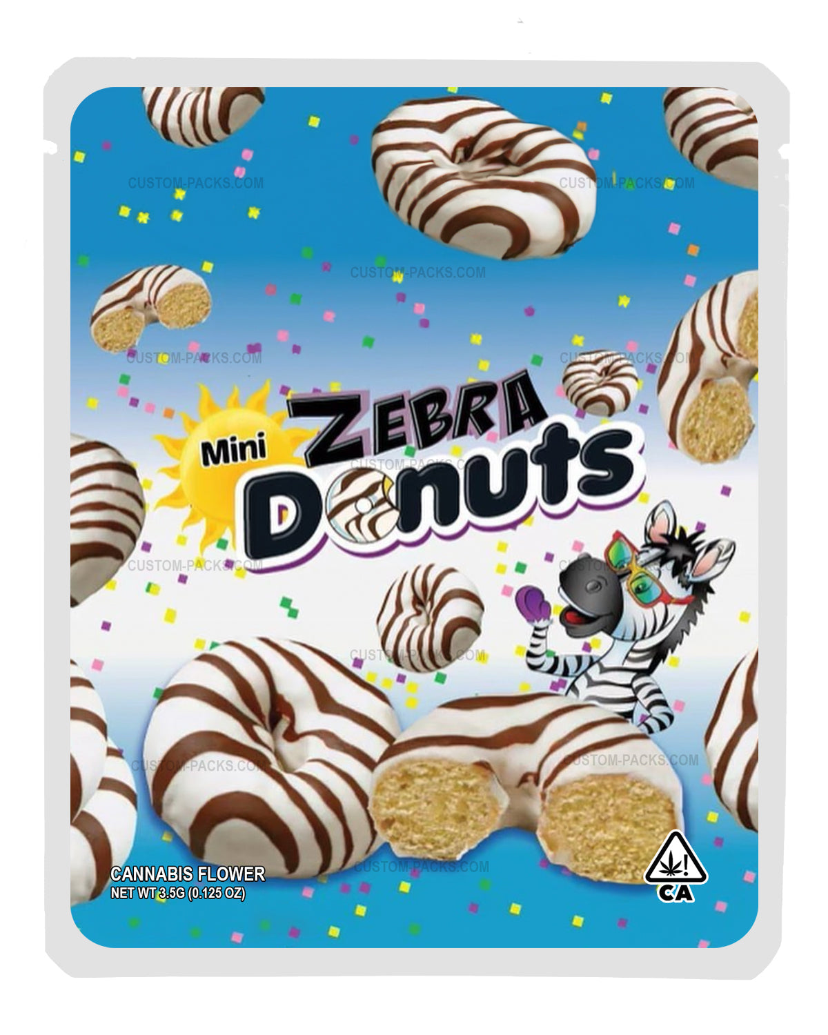 Zebra Mini Donuts front