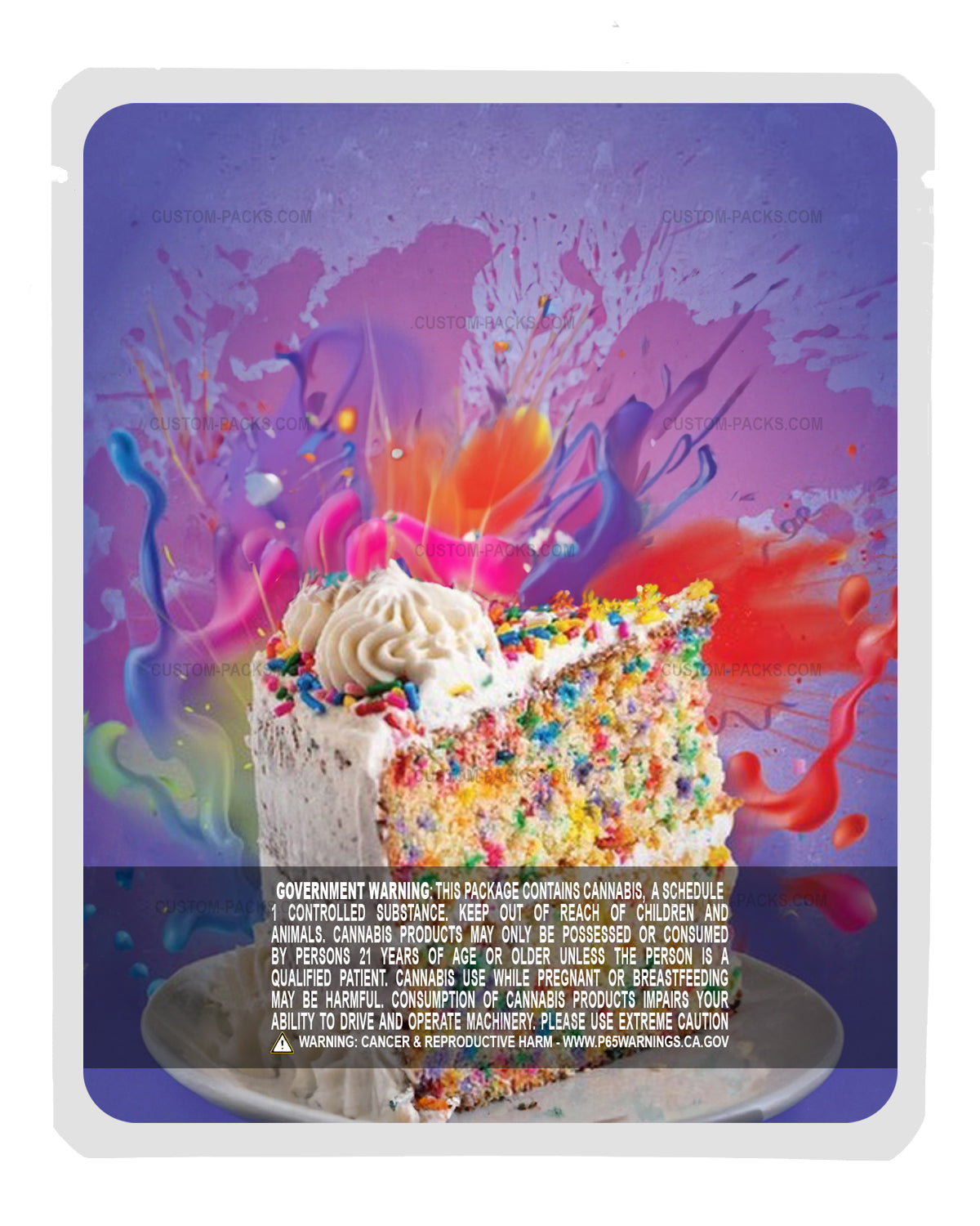 Funfetti Cake back