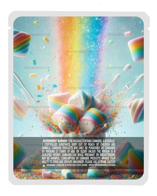 Funfetti Marshmallow Customizable 3.5g Mylar Bags