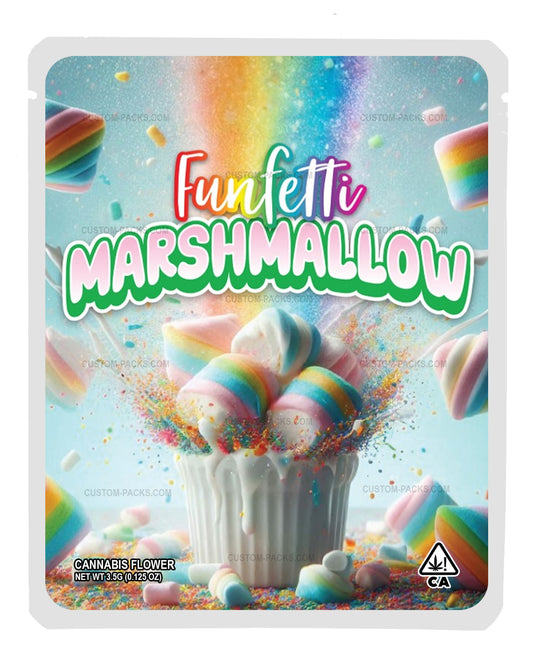 Funfetti Marshmallow Customizable 3.5g Mylar Bags
