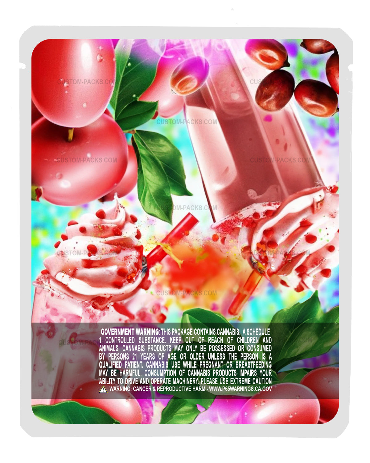 Magic Berries Milkshake back